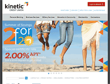 Tablet Screenshot of kineticcu.com